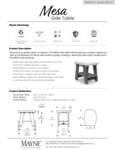 MESA_SideTable_Spec_Sheet