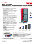 Metro C5 3 Series Undercounter Holding - Proofing Cabinets