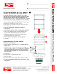 METRO Super Erecta EZ-ADD Shelf Specs