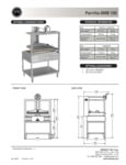 Mibrasa Parilla Stand GMB 100 Spec Sheet Mibrasa Parilla Stand GMB 100 Spec Sheet