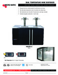 MicroMatic MDD58W-E-E Pro-Line Wine E-Series Dual Temperature Wine Dispenser Specsheet