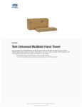 Tork Universal Natural Kraft M-Fold Paper Towel 9" x 9"