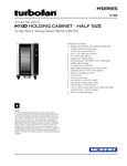 Moffat H10D Half Size 10 Tray Electric Holding Cabinet Digital Controls Specsheet
