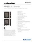 Moffat P85M8/2 double stack full size 8 tray holding cabinet-proofer mechanical controls specsheet