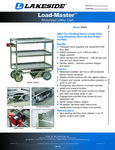 CART, MOTOR UTILITY, 3 SHELF, LOAD MASTER CART, MOTOR UTILITY, 3 SHELF, LOAD MASTER