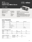 Noble Black Vinyl-Nitirle Spec Sheet