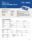 Noble Blue Vinyl-Nitrile Spec Sheet Noble Blue Vinyl-Nitrile Spec Sheet