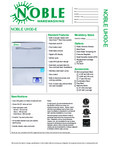 Noble Warewashing Specsheet
