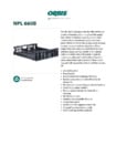 Orbis - NPL660 Specsheet Orbis - NPL660 Specsheet