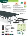 National Public Seating Stages Spec Sheet National Public Seating Stages Spec Sheet