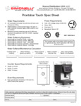 Nuova Simonelli ProntoBar Touch Specsheet