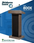 Oklahoma Sound Orator Lectern Spec Sheet