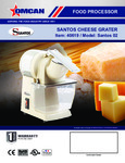 Omcan Santos Grater Specsheet Omcan Santos Grater Specsheet