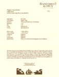 Organic Acai Powder Spec Sheet