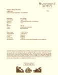 Organic Maqui Powder Spec Sheet Organic Maqui Powder Spec Sheet