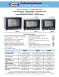 Medium Duty Manual Countertop Convection Ovens