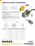 OZ Brake Winch Specsheet