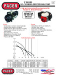Pacer Pumps - S Series Pump with GX Honda Specs