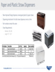 Vollrath Paper Straw Dispensers