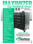 Peerless Multideck Gas Ovens Model 2348M and 2348B Peerless Multideck Gas Ovens Model 2348M and 2348B