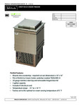Perlick Drop-In Ice Cream Freezer Spec Sheet