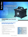 Powr-Flite PFPZ Ozone Generator Air Purifier with 12-Hour Timer - 60,000 cu. ft. Range spec sheet