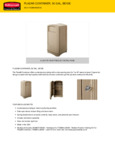 Rubbermaid 690FG3964BG Specsheet