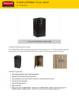 Rubbermaid 690FG3964BK Specsheet