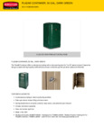 Rubbermaid 690FG3964GN Specsheet