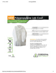 POLYPROPYLENE LAB COAT LC25 Spec