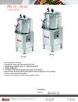 PPJ10-20 SC Spec Sheet PPJ10-20 SC Spec Sheet