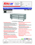 FREEZER CHEF BASE 72"4DRW R290-72X34X22 specsheet FREEZER CHEF BASE 72"4DRW R290-72X34X22 specsheet