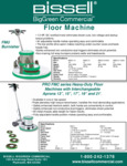 Bissell Floor burnishing Machines Specsheet