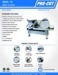 ProCut_KMS-13_Meat_Slicer_SpecSheet