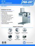 ProCut_KT-8_StainlessSteel_Meat_Tenderizer_SpecSheet ProCut_KT-8_StainlessSteel_Meat_Tenderizer_SpecSheet