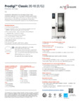 Prodigi Classic 20-10 Spec Sheet