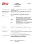 Spec Sheet