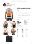 ProFlex 100HV Spandex Hi-Vis Back Support Brace Specsheet
