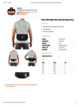 ProFlex 1500 Weight Lifters Style Back Support Brace Specsheet