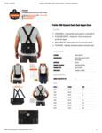 ProFlex 1600 Elastic Back Support Brace Specsheet