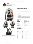 ProFlex 1625 Elastic Back Support Brace Specsheet ProFlex 1625 Elastic Back Support Brace Specsheet