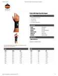 ProFlex 4000 Single Strap Wrist Support  specs