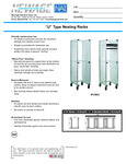 U NESTING PAN RACK spec sheet