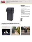 Rubbermaid 690FG8430BK Specsheet