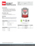 32 OZ CPVC HEAVY DUTY GRAY CEMENT spec sheet 32 OZ CPVC HEAVY DUTY GRAY CEMENT spec sheet