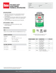 4 OZ PVC HEAVY DUTY CLEAR CEMENT spec sheet