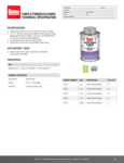 16 OZ PURPLE PRIMER/CLEANER spec sheet