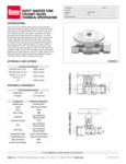 Oatey Quarter Turn Stop Valve Specsheet