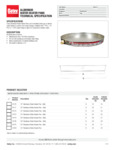 Aluminum Water Heated Pans Specsheet