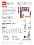 QUIET PIPE HAMMER ARRESTOR, 1/2 IN, CPVC FEMALE STRAIGHT, AA spec sheet